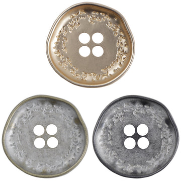 Irregular Wheat Spike Metal Buttons 4 hole,10pcs - Lots of Buttons