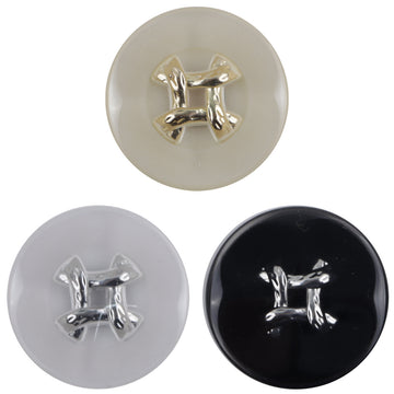 Champagne Resin-Metal Combination Buttons for Woolen Coats 10pcs - Lots of Buttons