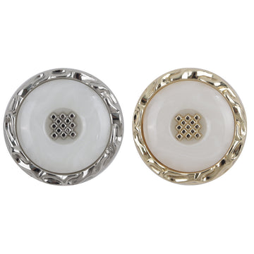 Light Gold and Silver Lace Metal Buttons for Lady Woolen Coats 10pcs - Lots of Buttons