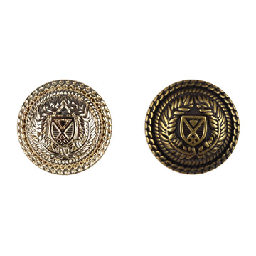 Metal Shank Buttons for Retro British College School Uniform 10pcs - Lots of Buttons