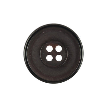 25mm Round Vintage Matte Red Natural Black Horn Buttons 10pcs - Lots of Buttons