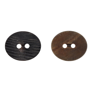 Burned Black Horn Buttons Bevel-Cut Surface Texture,10PCS - Lots of Buttons