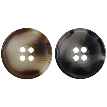 15-25mm Khaki Black-Gray Resin Buttons for Casual Pants 40 Pack - Lots of Buttons
