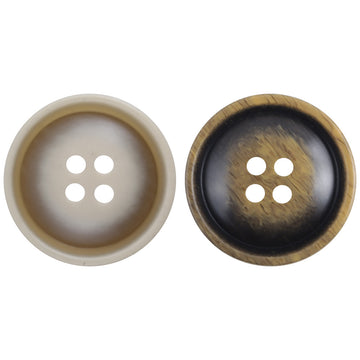 15mm-28mm Khaki Coffee Moonlight Pattern Resin Buttons 40pcs - Lots of Buttons