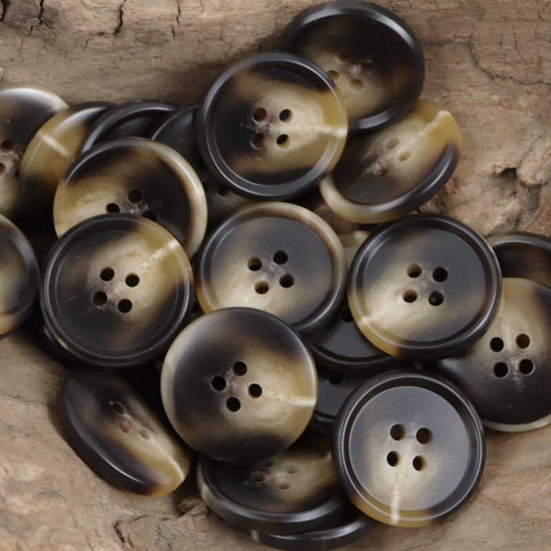 15-25mm Khaki, Coffee Black Resin Buttons Meteor Flying 20pcs - Lots of Buttons