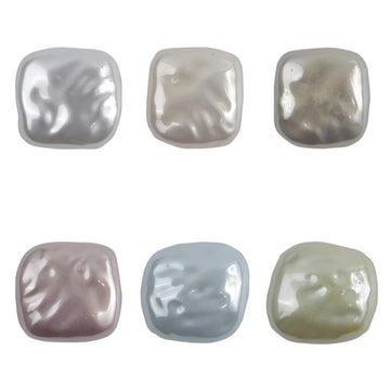 11.5MM Square Colorful Resin Buttons with Metal Shanks for Lady's Shirts 10pcs - Lots of Buttons