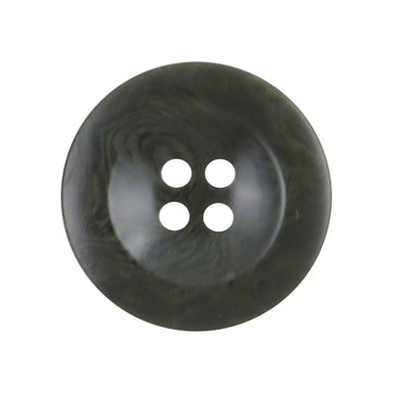 Wide-Edged Vintage Dark Green Resin Buttons,20pcs - Lots of Buttons