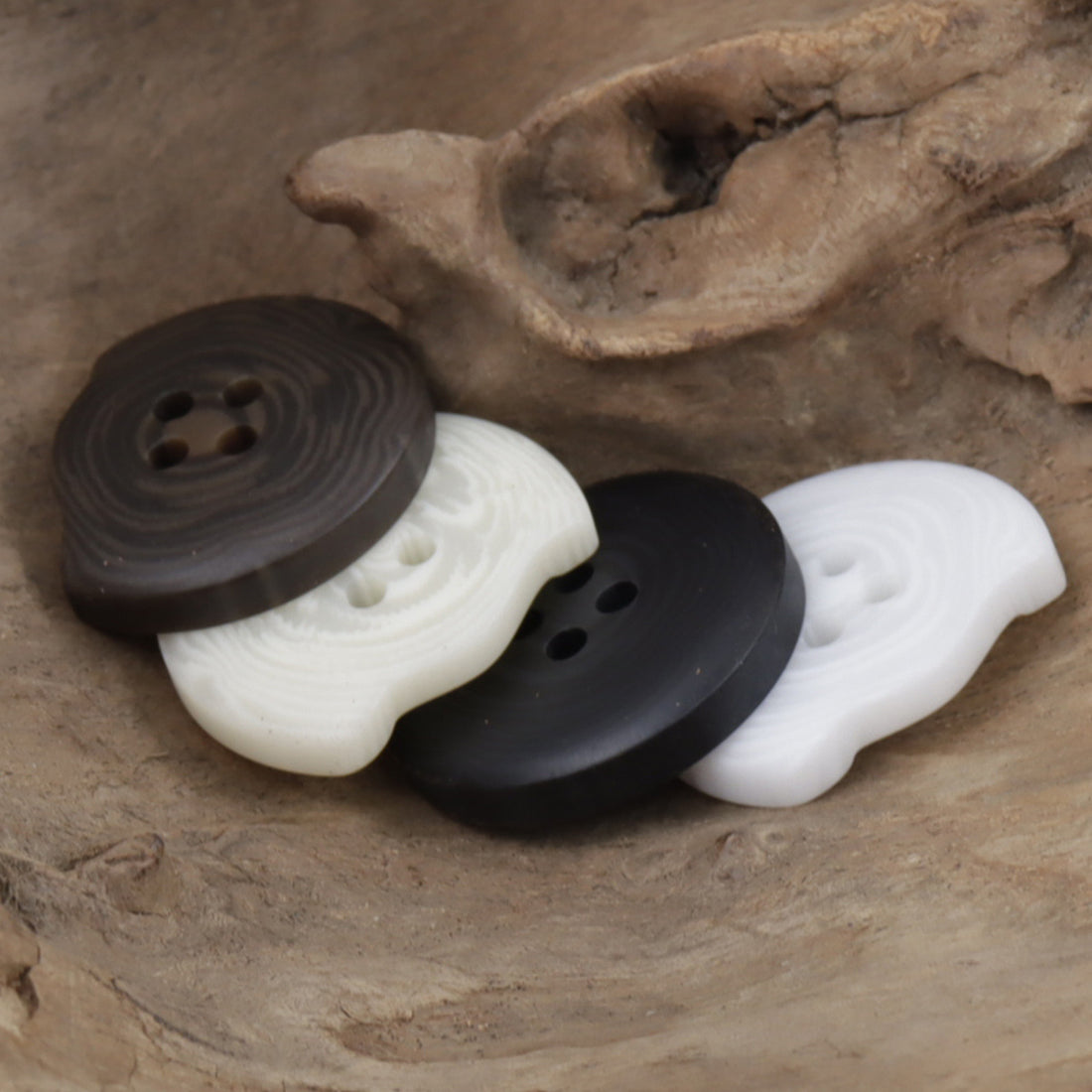 Resin Buttons with Missing Corners and Letters Faith & Hope 30pcs - Lots of Buttons