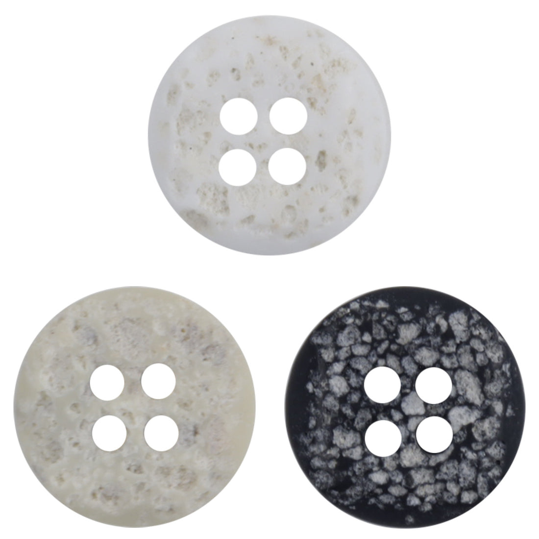 Moon Surface Texture Resin Buttons for Children DIY Crafts 50pcs - Lots of Buttons