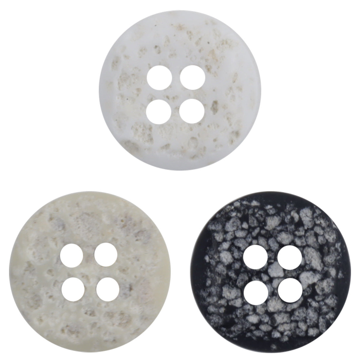 Moon Surface Texture Resin Buttons for Children DIY Crafts 50pcs - Lots of Buttons
