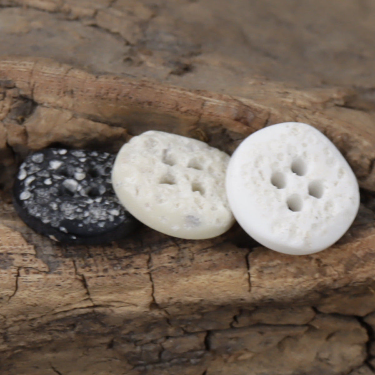 Moon Surface Texture Resin Buttons for Children DIY Crafts 50pcs - Lots of Buttons