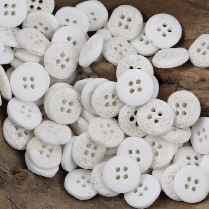 Moon Surface Texture Resin Buttons for Children DIY Crafts 50pcs - Lots of Buttons