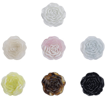Peony-Shaped Acrylic Decorative Buttons for DIY Handmade 49 Pack - Lots of Buttons