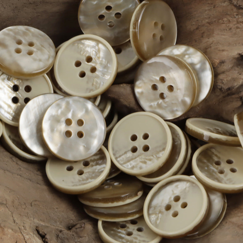 Gradient 4-Hole Resin Sewing Buttons for Gray Shirts Polo Dresses 30pcs - Lots of Buttons
