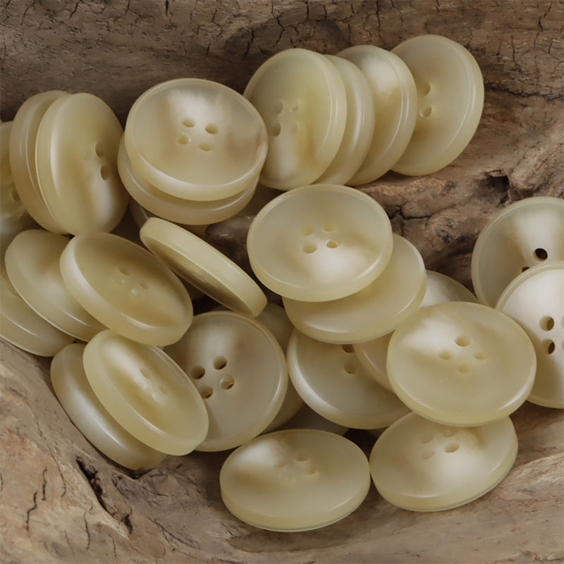 4-Hole Camel Resin Sewing Buttons for Sweaters Cardigans 30pcs - Lots of Buttons