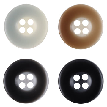 Two-Tone Grayish-Cyan Resin Buttons for Shirts Sweaters Cardigans 40pcs - Lots of Buttons