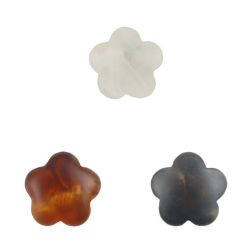 13mm Plum Blossom Matte Resin Buttons for Children's Dress Cufflink 20pcs - Lots of Buttons