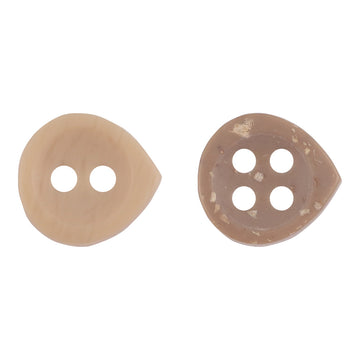 Adorable Light Khaki Kid's Resin Buttons Waterdrop Shape,50pcs - Lots of Buttons