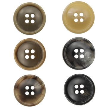 Vintage Cashmere Coat Brown Urea Buttons 30 Pack - Lots of Buttons