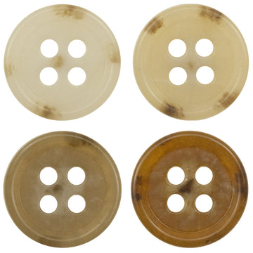 Round Slim-Edged Urea Buttons for Casual Shirts,50pcs - Lots of Buttons