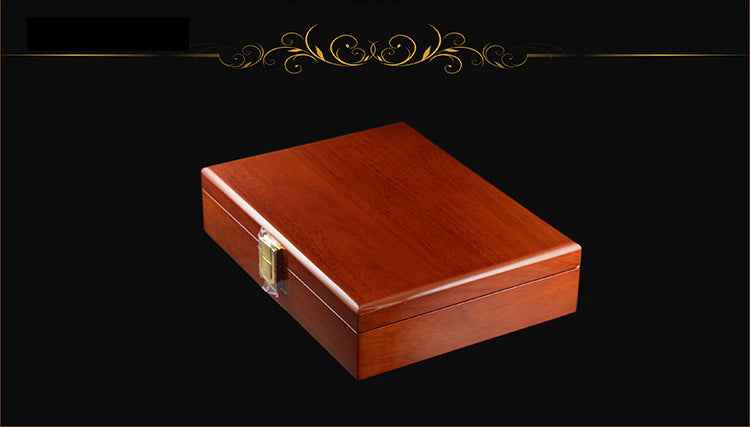 24x18x5.5cm Wooden Cufflink Display Box Piano Lacquer Finish