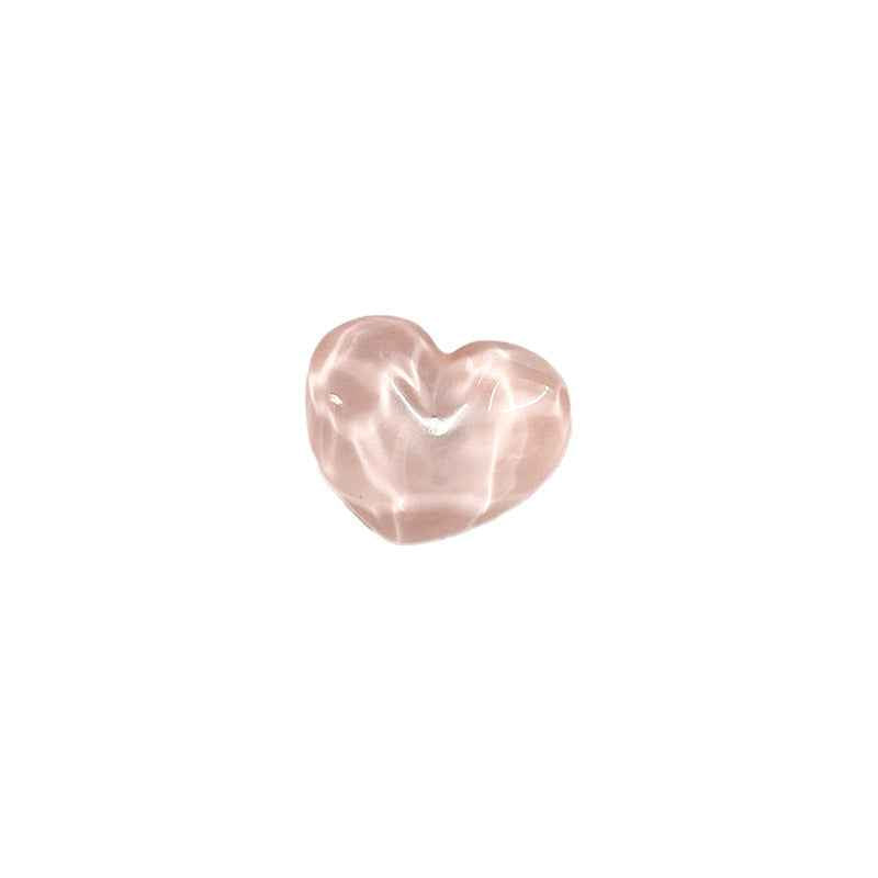 21mm Heart-Shaped Resin Shank Buttons Concavo-Convex Surface for Children's Clothing 48 Pack - Lots of Buttons