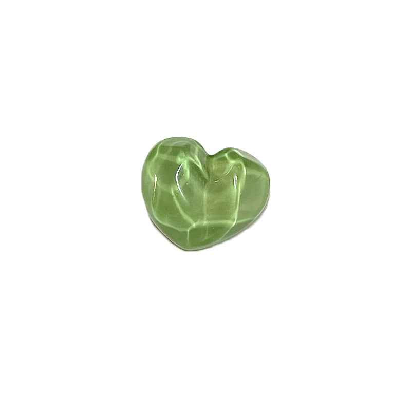 21mm Heart-Shaped Resin Shank Buttons Concavo-Convex Surface for Children's Clothing 48 Pack - Lots of Buttons
