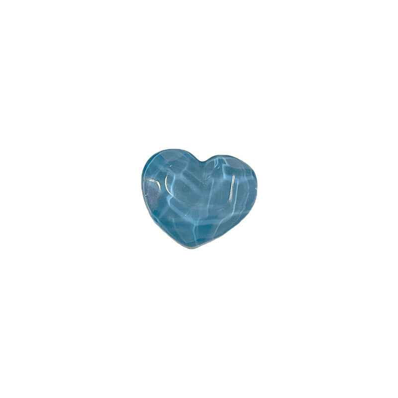 21mm Heart-Shaped Resin Shank Buttons Concavo-Convex Surface for Children's Clothing 48 Pack - Lots of Buttons