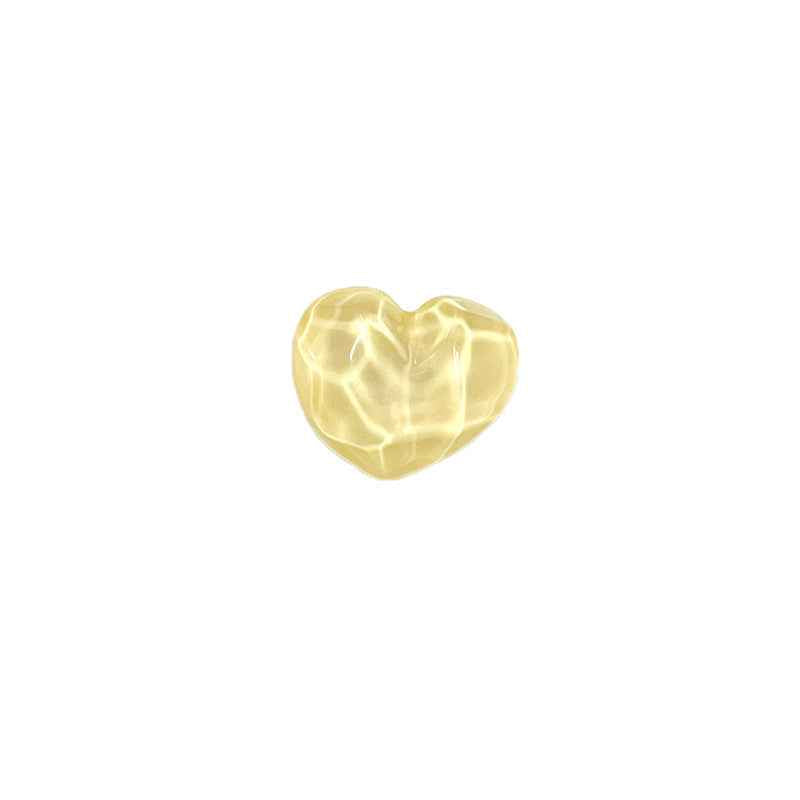 21mm Heart-Shaped Resin Shank Buttons Concavo-Convex Surface for Children's Clothing 48 Pack - Lots of Buttons