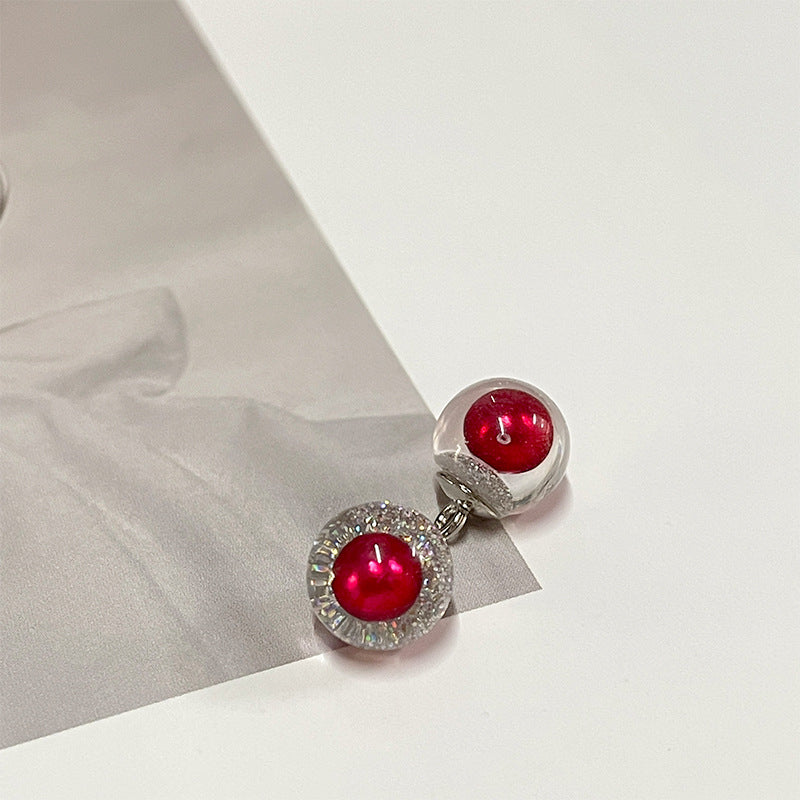 Guziki 10mm w stylu chińskiego pałacu z perłą i złotą folią do cheongsamu 50 szt.