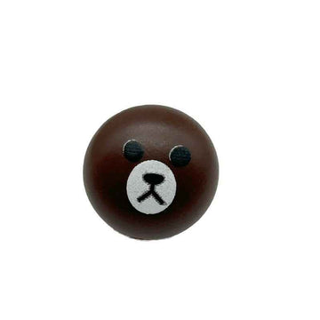 15mm Cartoon Brown Bear Plastic Buttons for Children's Sweater Knitted Sock 60pcs - Lots of Buttons