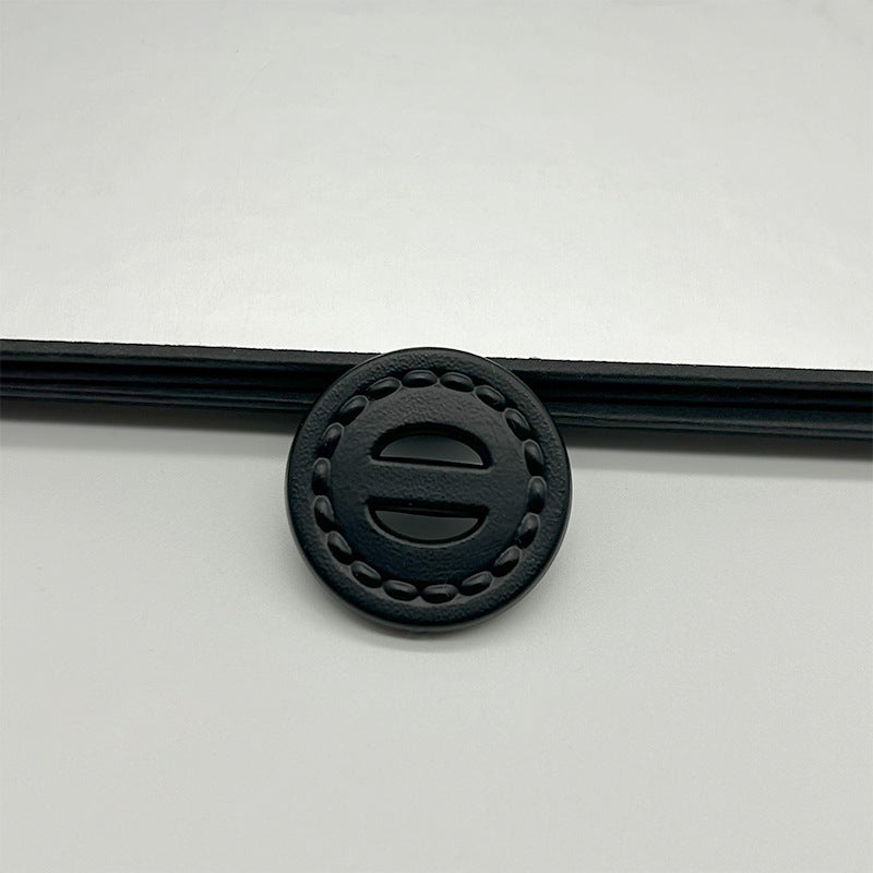 25/30mm Bež Bijele Crne Okrugle Dvostruke Rupe Vintage Plastične Gumbi za Kaput 30 komada