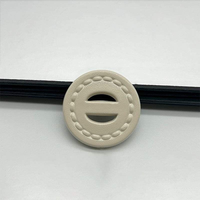 25/30mm Bež Bijele Crne Okrugle Dvostruke Rupe Vintage Plastične Gumbi za Kaput 30 komada