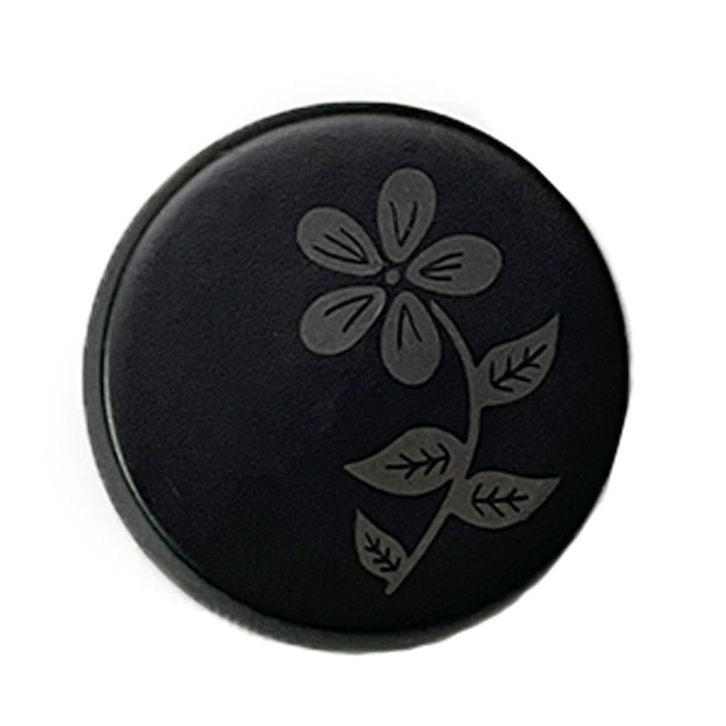 Nasturi rotunzi din rășină de 18/23/25mm cu model floral decupat cu laser și tije metalice pentru palton, 20 bucăți