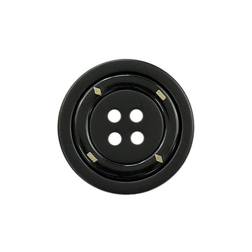 17.5/25mm Round Four-Hole Metal Buttons Black,White Khaki for Coats 50pcs