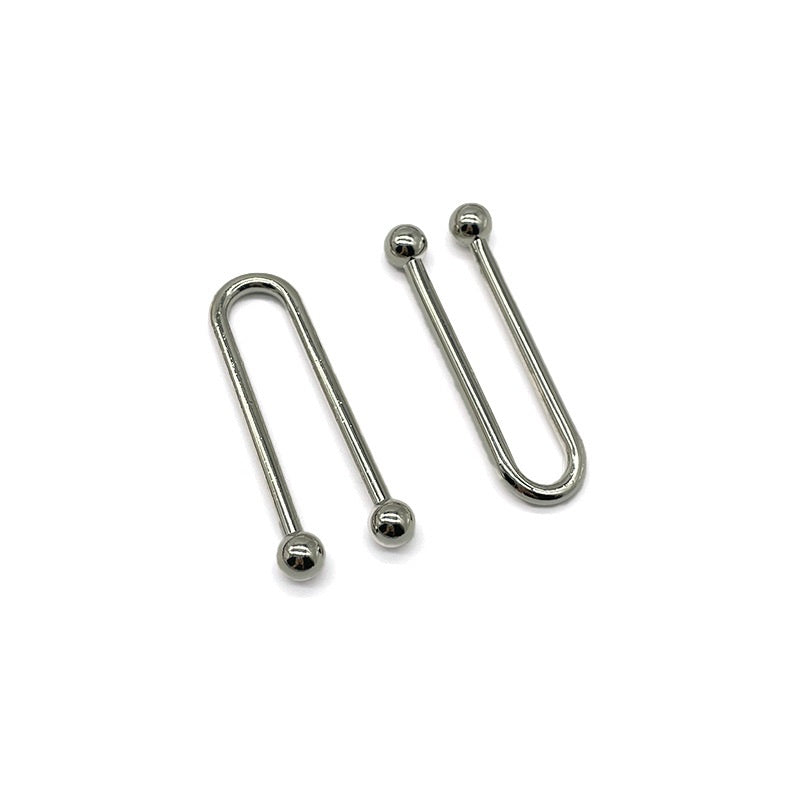 Metallaccessoarer för badkläder Krokar U-formade V-formade Krageklämmor