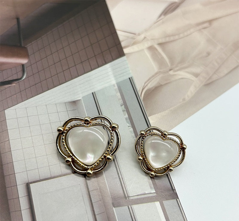 20/23mm Vintage styl Srdcový tvar Pryskyřičné Kovové Dvoubarevné Knoflíky pro Svetry 50ks