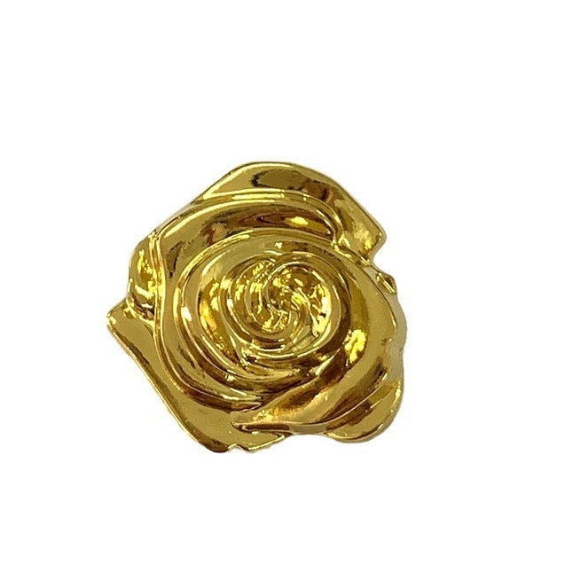15/18/23mm Butoane metalice de cusut manual 3D cu floare vintage trandafir pentru pulovere 50 bucăți