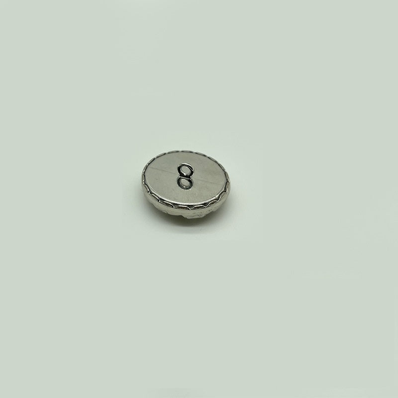 18/20/23/25mm metalowe guziki z otworem z kryształkami złote srebrne czarne 50 szt.