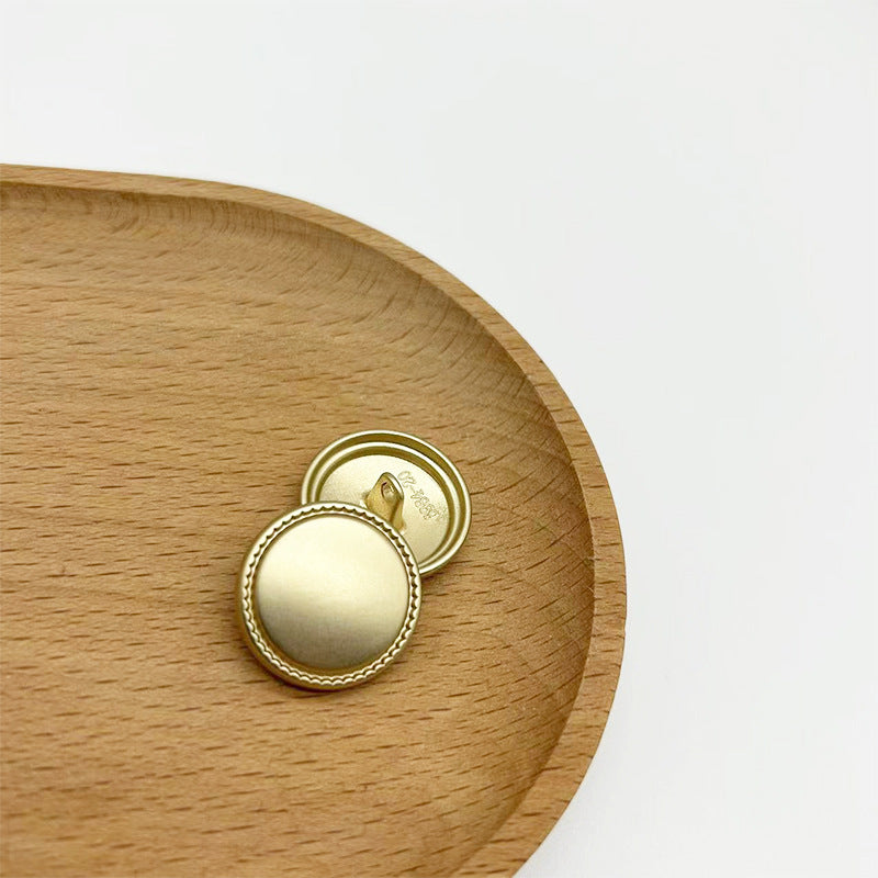 18/20/23mm nazobčani rob mat zlato srebrni okrogli gumbi iz kovinskega stebla za plašče 20 kosov