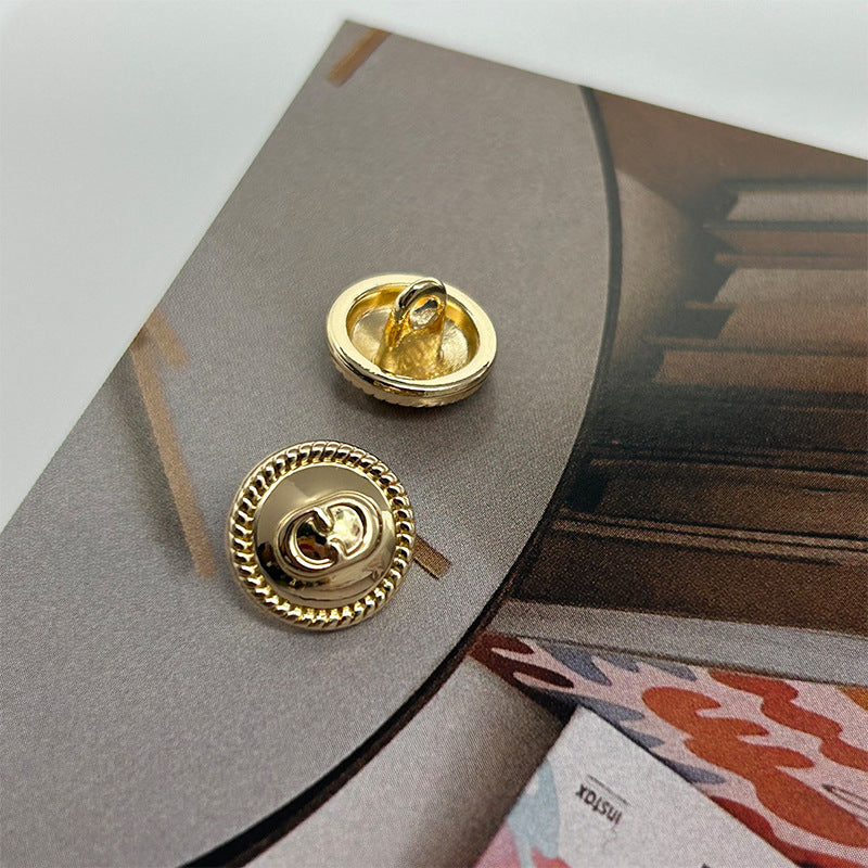 12mm Pyöreät Kaksois-D Metalli Napit Shankilla Paitoja ja Neuleita Varten 30kpl