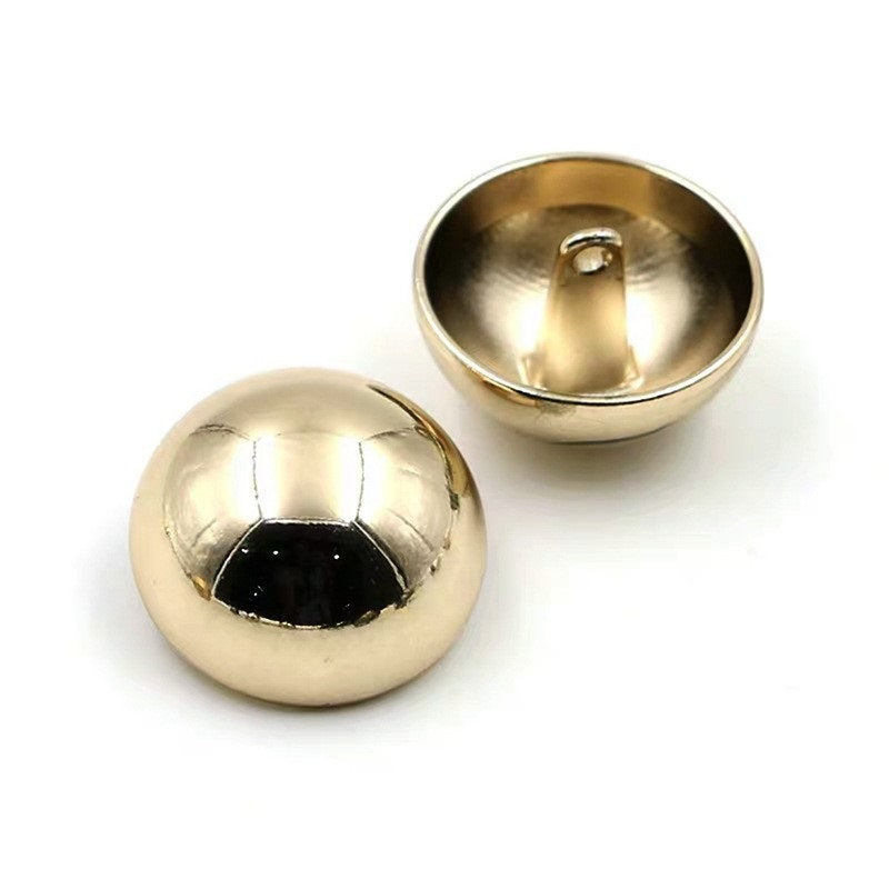 9mm-28mm gyldne sølv metal svampe knapper med blanke matte finish