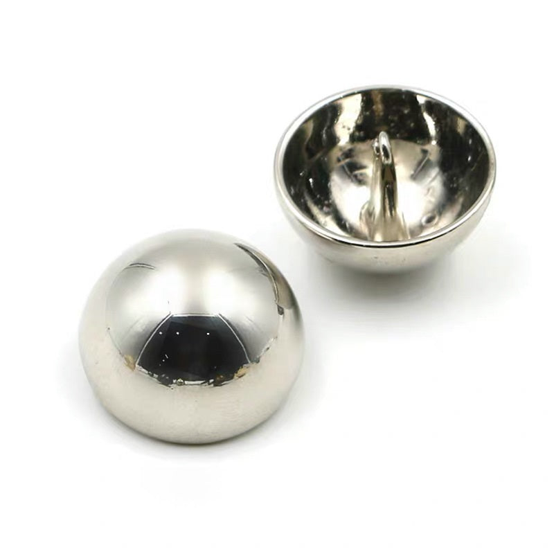 9mm-28mm gyldne sølv metal svampe knapper med blanke matte finish