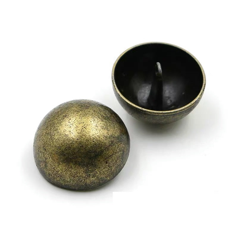 9mm-28mm gyldne sølv metal svampe knapper med blanke matte finish