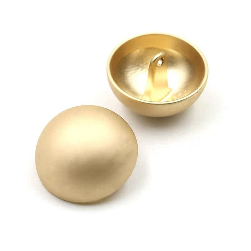 9mm-28mm gyldne sølv metal svampe knapper med blanke matte finish