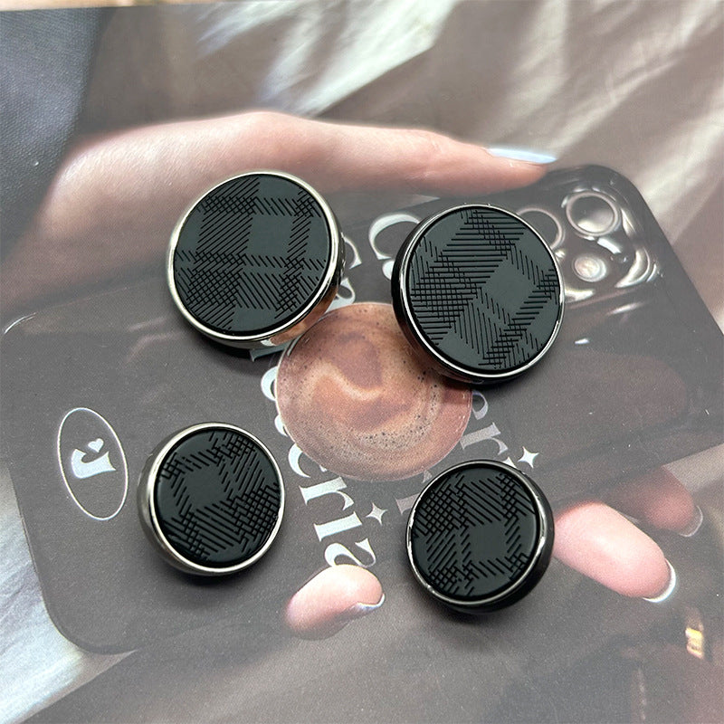 15/20mm lasergraveeritud vaigust twill metallnööbid varrastega 50 tk