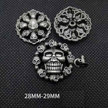 Punk Gothic Skull Rivets DIY Studs for Shoes Leather Crafts 30 Pack