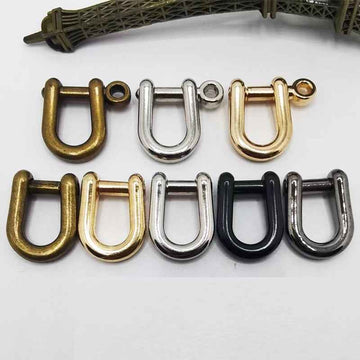 6MM Mini Vintage D-Ring Buckles Detachable Horsebit Clasps 40 Pack