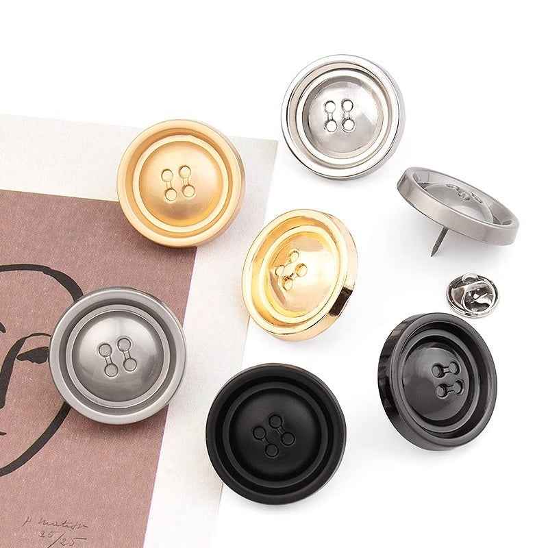 No-Sew Detachable Pin Buttons - 36pcs Metal Snap Fastener Kit
