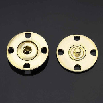 21mm/23mm/25mm Metal Hidden Snap Buttons 10pcs Invisible Fastener Set